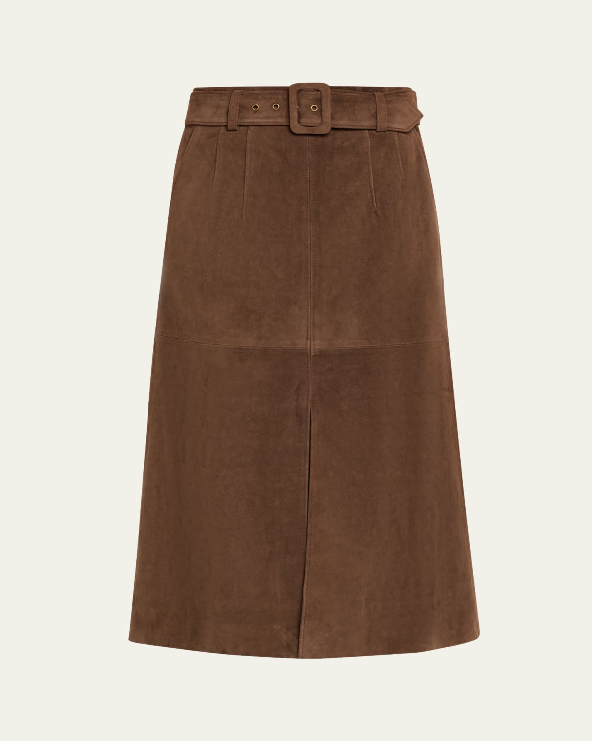 Veronica Beard Alexie Suede Midi Skirt