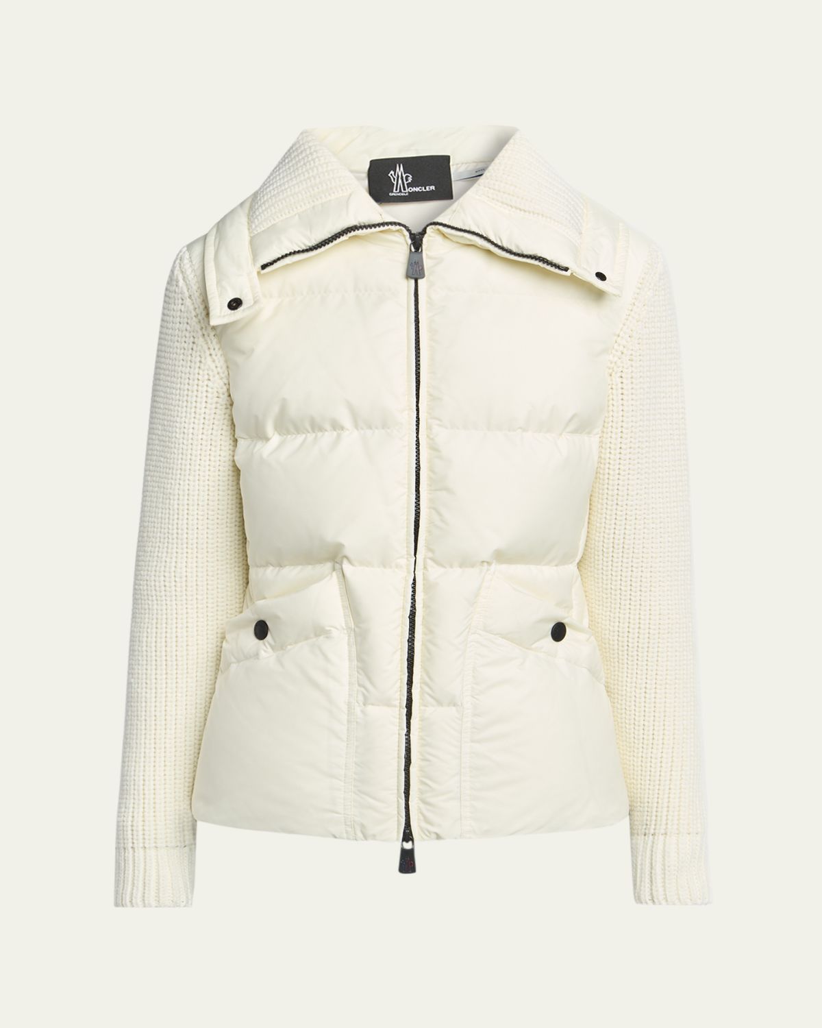 Moncler Grenoble Padded Knit Combo Cardigan