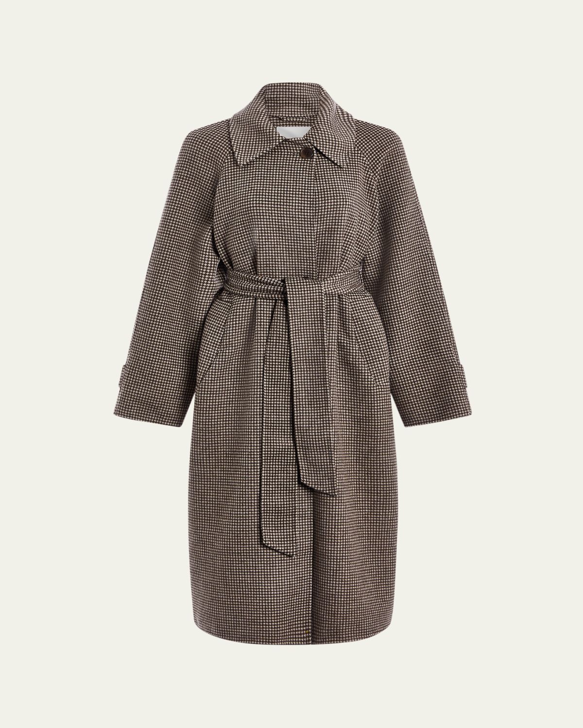 Varley Tomlinson Belted Houndstooth Coat