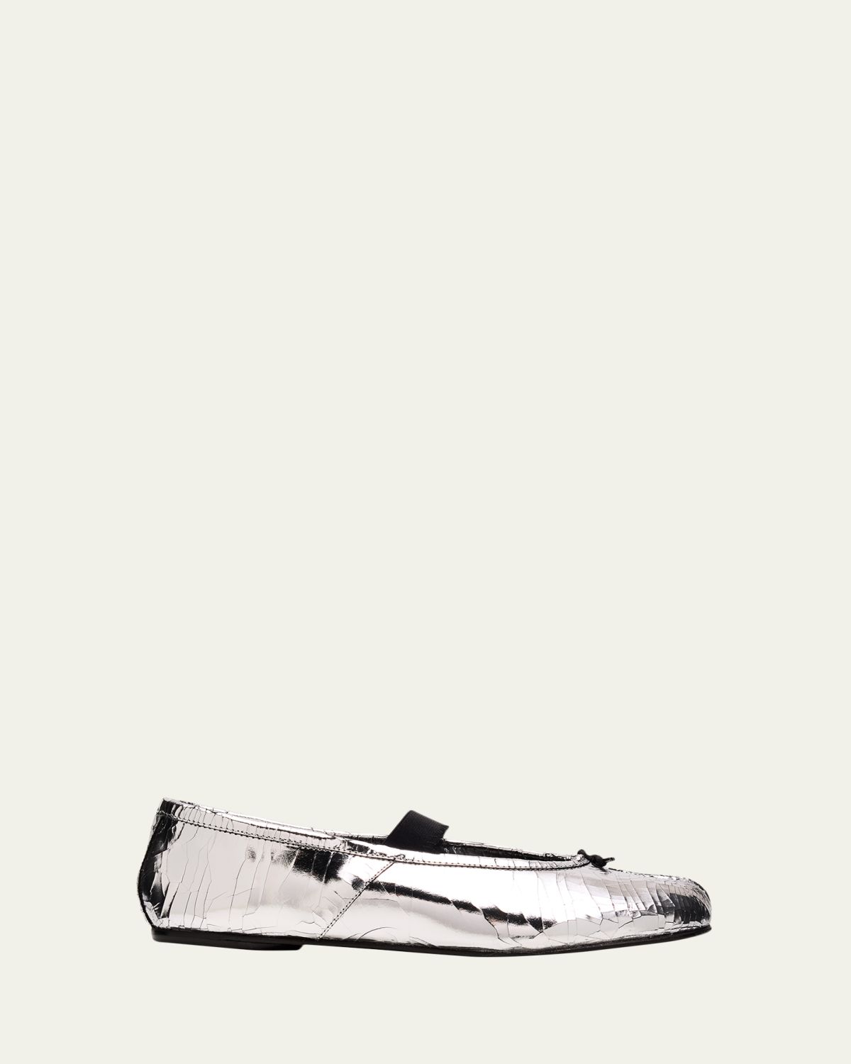 Maison Margiela Tabi Broken Mirror Leather Ballerina Flats