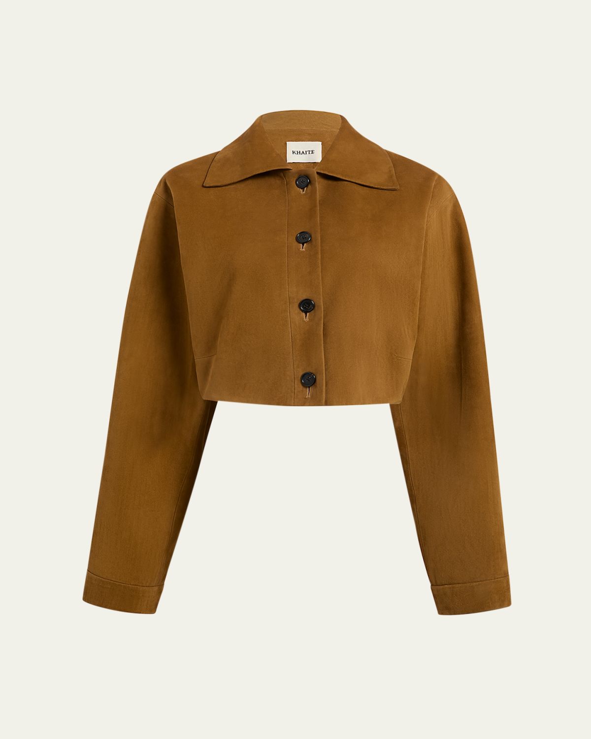 Khaite Sue Cropped Suede Jacket