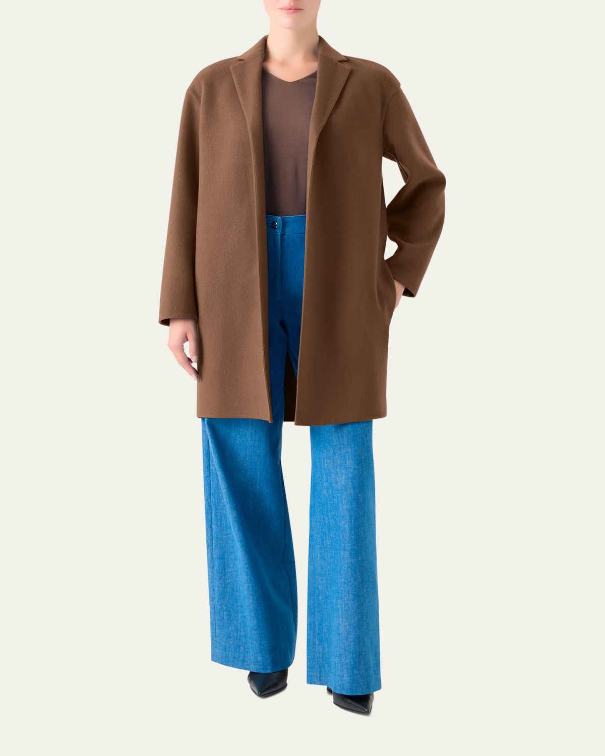 Akris Mae Cashmere Top Coat | Thumbnail 2 Akris Mae Cashmere Top Coat | Thumbnail 2