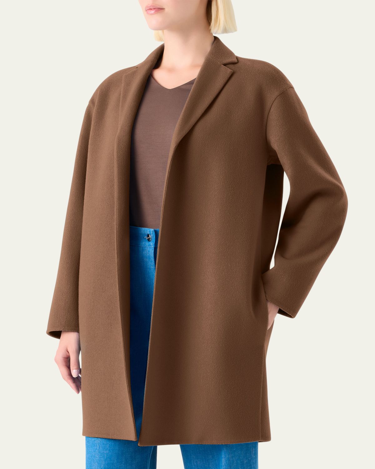 Akris Mae Cashmere Top Coat | Thumbnail 4 Akris Mae Cashmere Top Coat | Thumbnail 4
