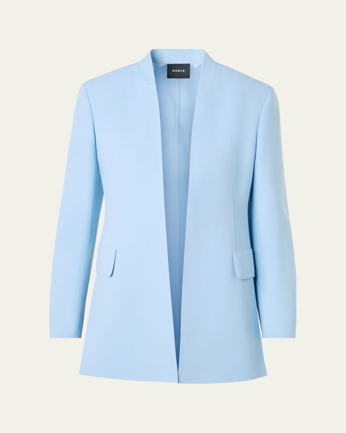 Akris Alvar Front Slits Open Blazer Jacket