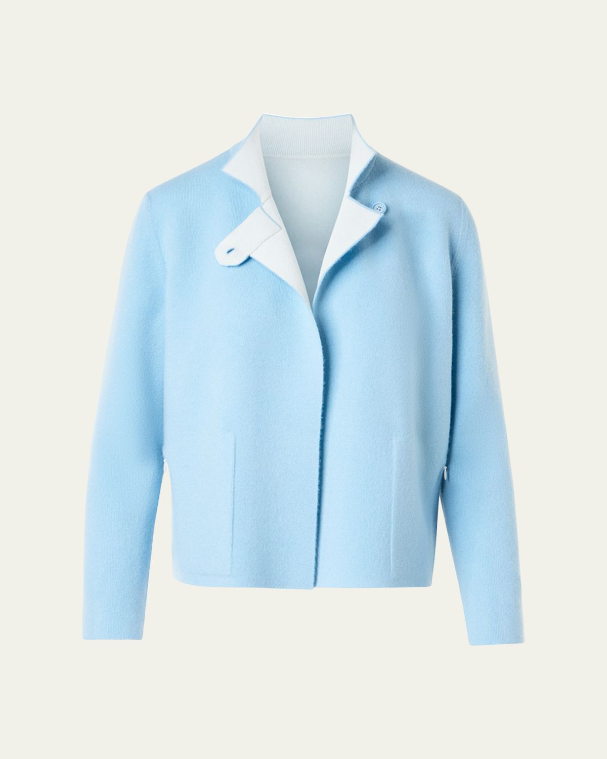 Akris Reversible Cashmere Single-Breasted Jacket
