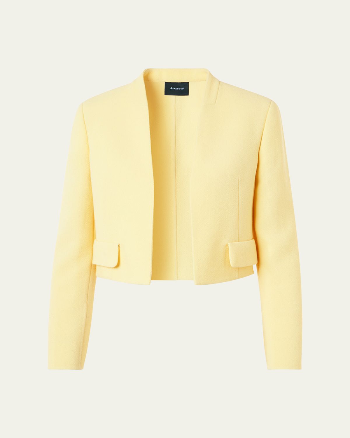 Akris Helena Wool Crepe Open-Front Short Jacket | Thumbnail 6