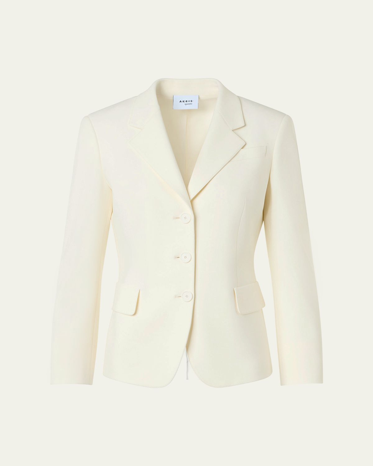 Akris punto Single-Breasted Boyfriend Blazer