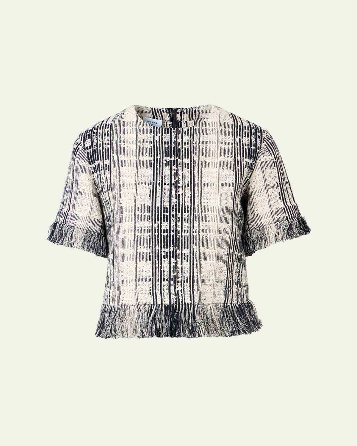 Akris punto Raw Cotton Tweed Boxy Blouse | Thumbnail 6