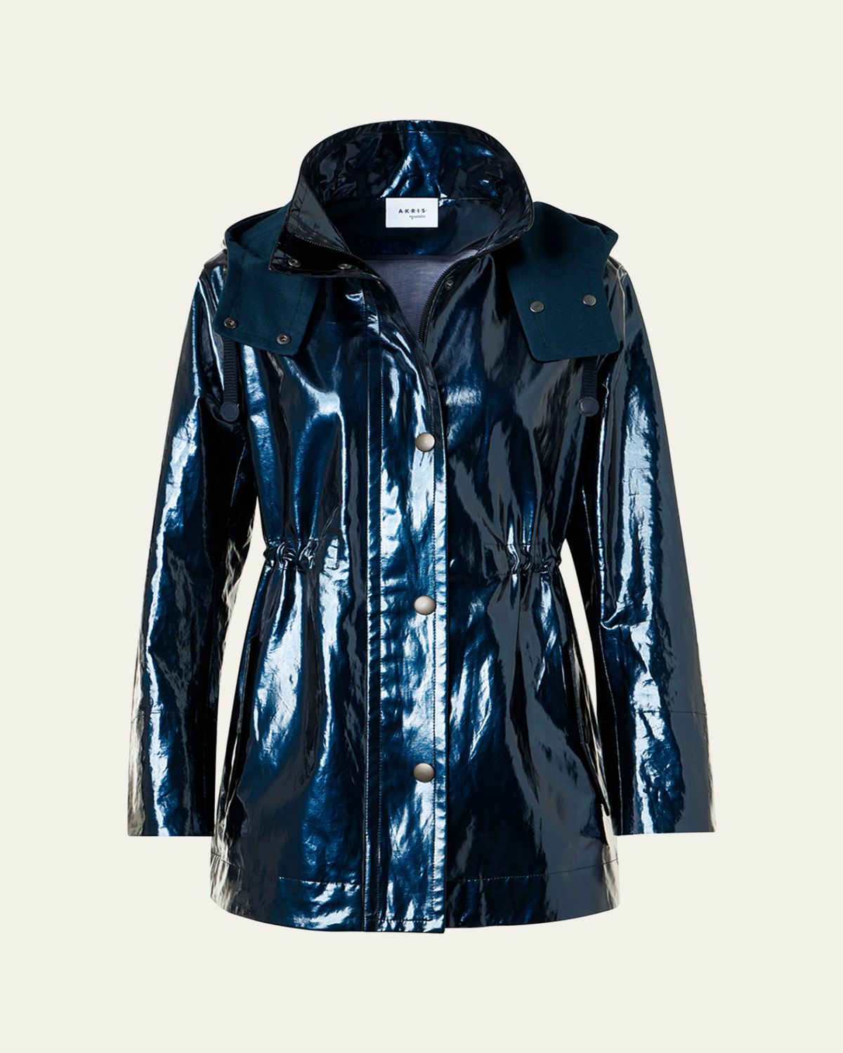 Akris punto Lacquered Short Parka Jacket