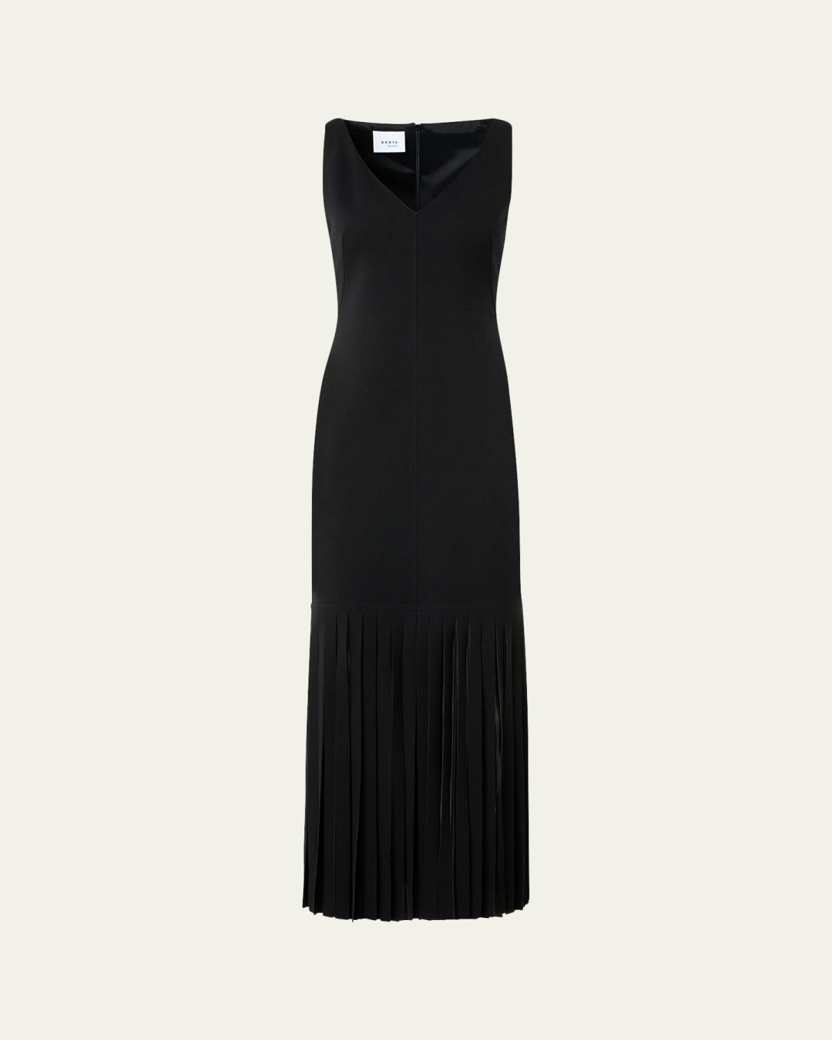 Akris punto Jersey Fringe-Hem Maxi Dress