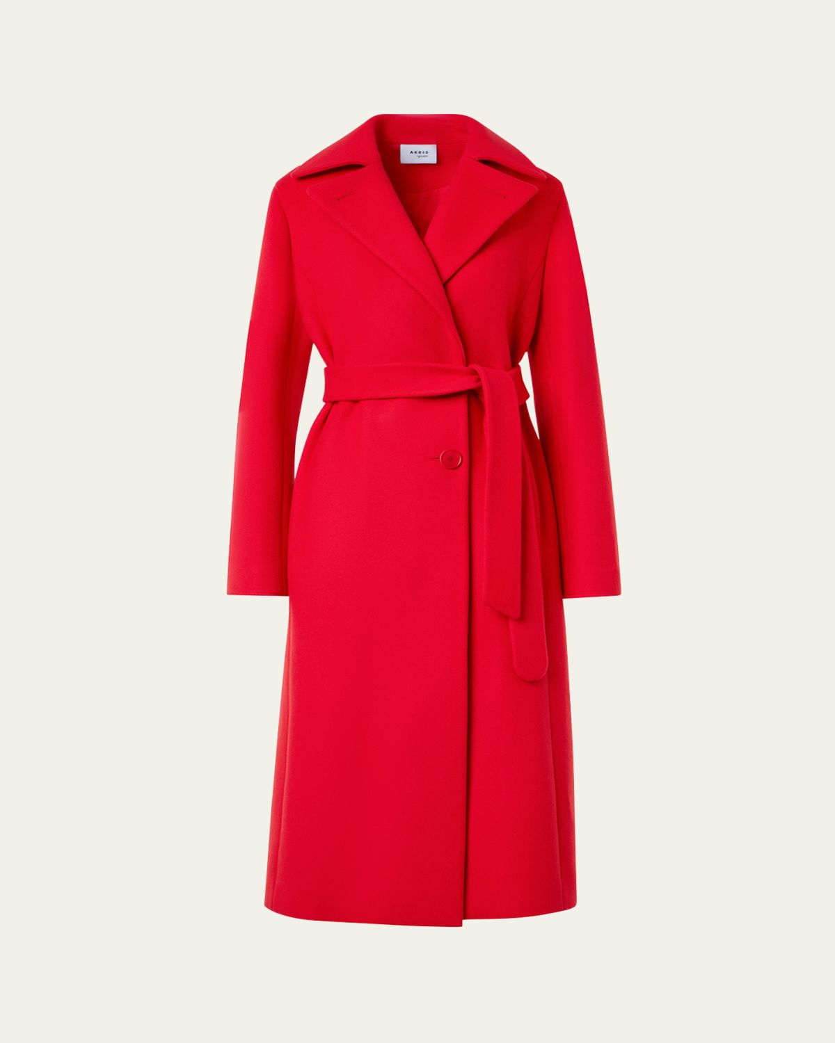 Akris punto Belted Long Wrap Coat