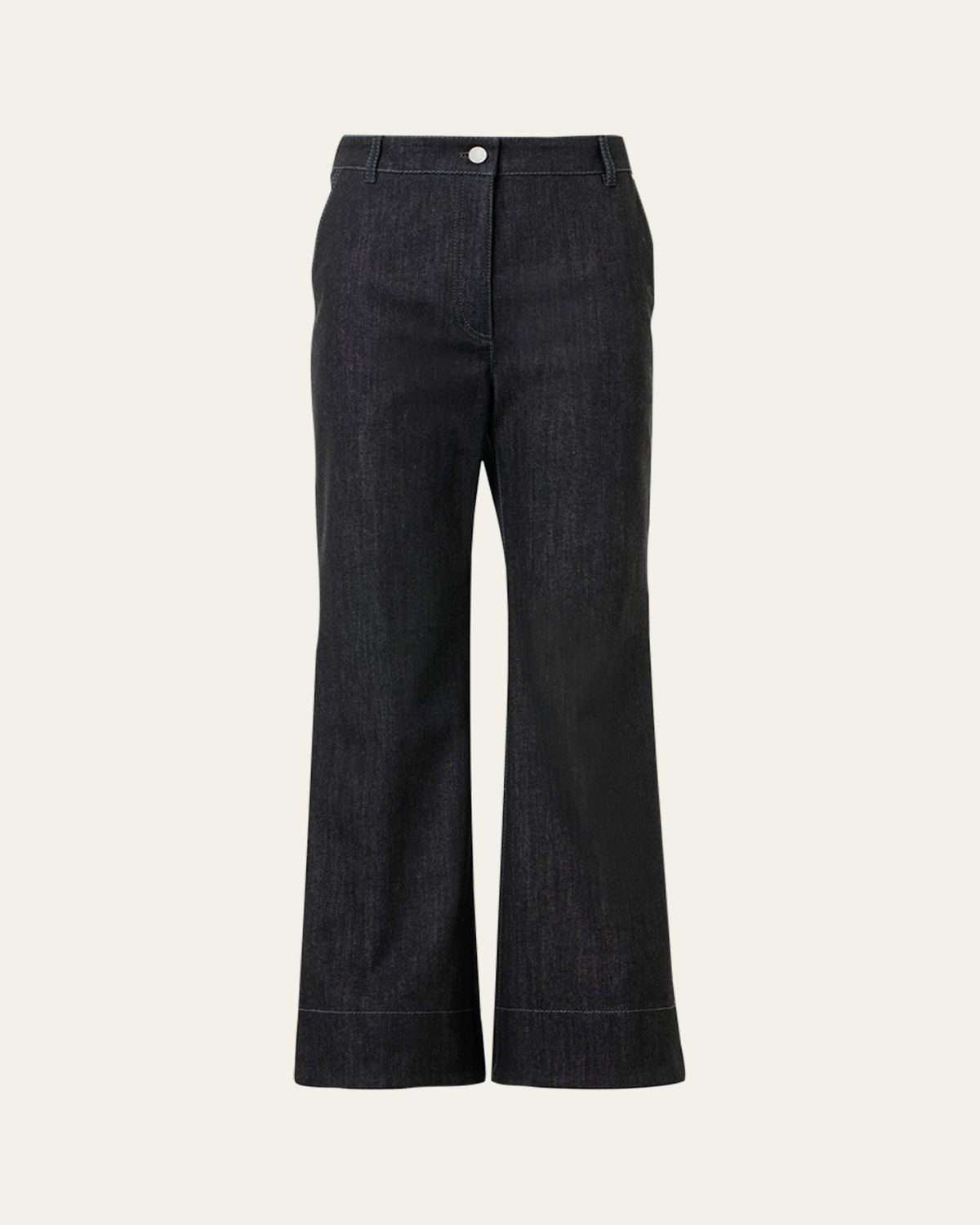 Akris punto Cecily Bootcut Crop Denim Pants