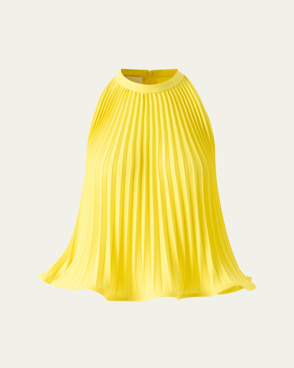 Akris punto Plisse Crepe Halter Blouse