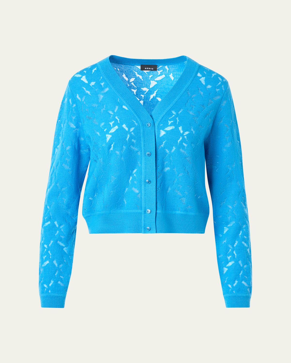 Akris Whitecaps Knit V-Neck Cardigan | Thumbnail 6 Akris Whitecaps Knit V-Neck Cardigan | Thumbnail 6
