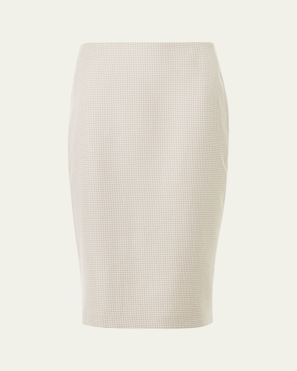 Akris Cashmere Pepita Pencil Skirt