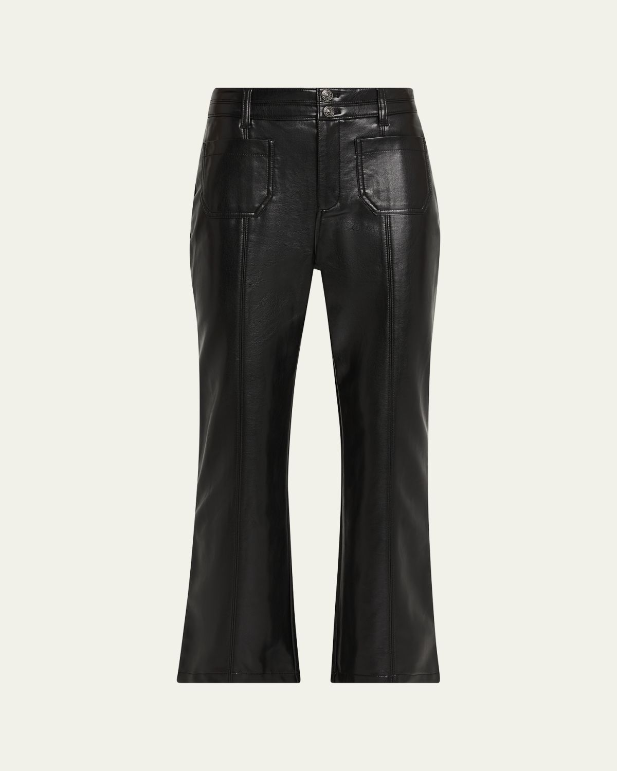 Cinq a Sept Vegan Leather Kick-Flare Pants | Thumbnail 6 Cinq a Sept Vegan Leather Kick-Flare Pants | Thumbnail 6