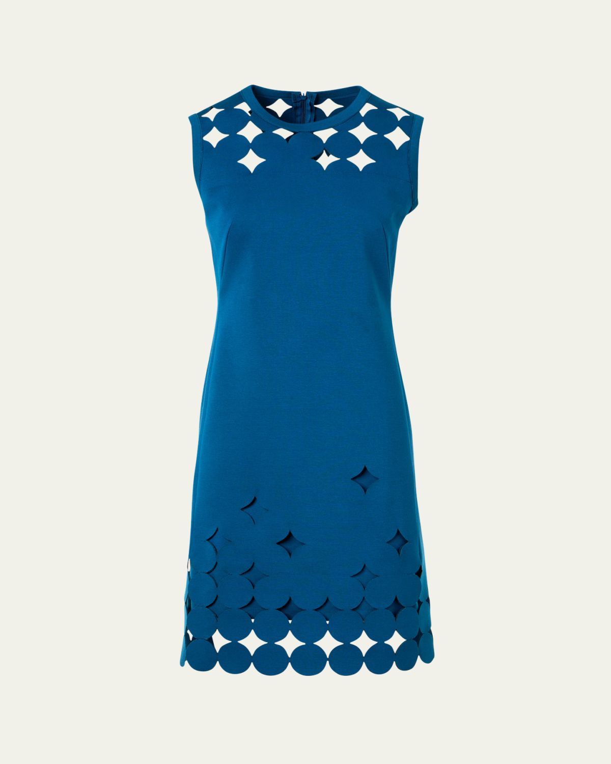 Akris punto Dot Cutout Sleeveless Sheath Dress