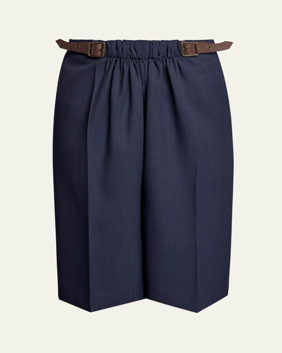 Loewe Belted Crop Straight-Leg Trousers