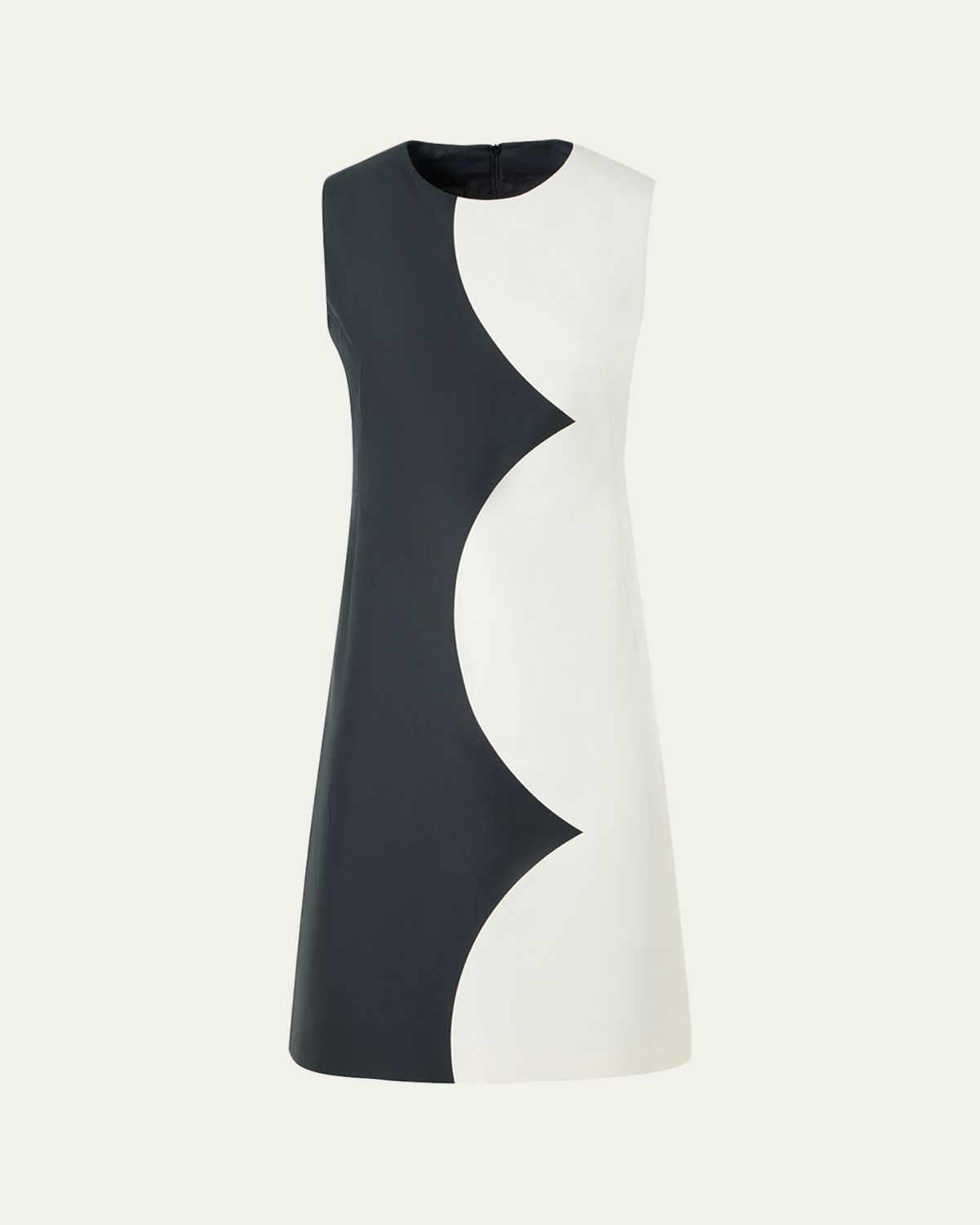 Akris Colorblock Silk Sleeveless Sheath Dress