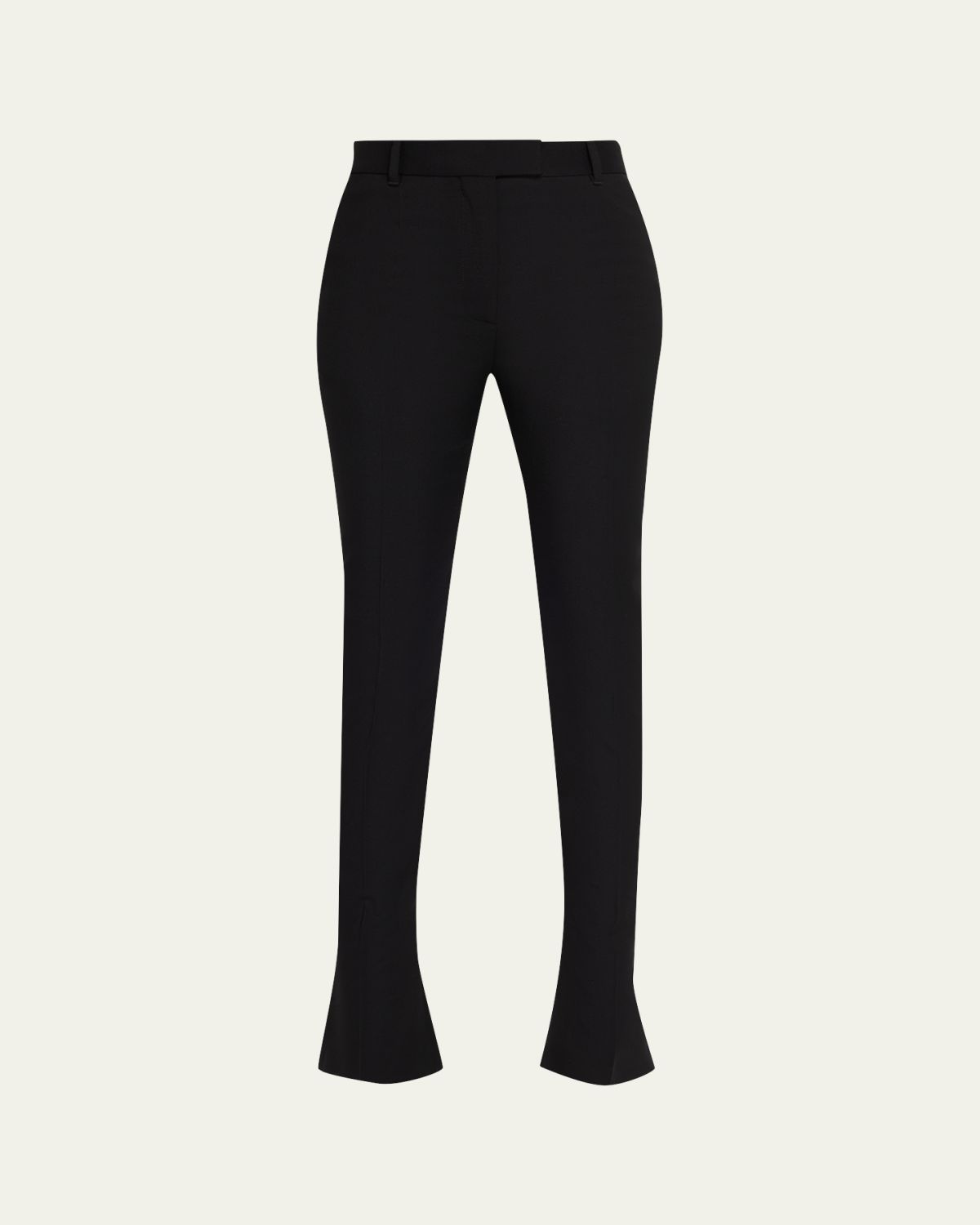 McQueen Lightweight Wool-Silk Flare Pants