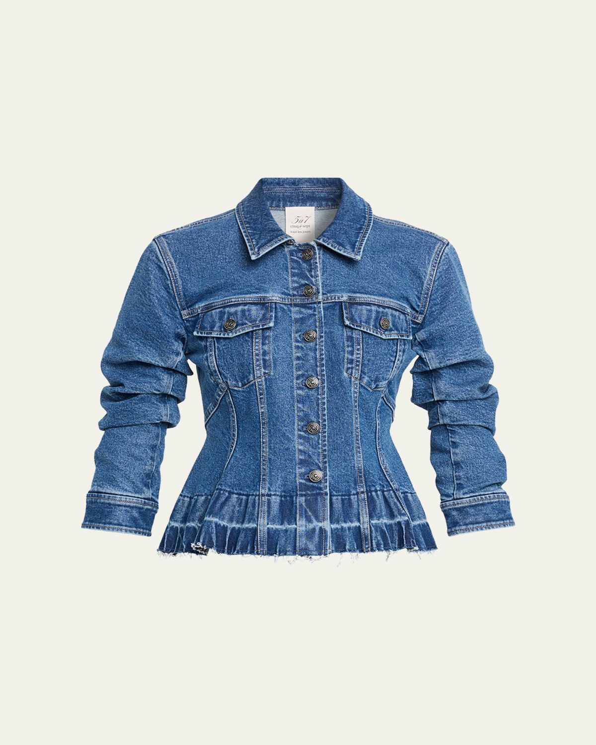 Cinq a Sept Gina Cinched Denim Jacket