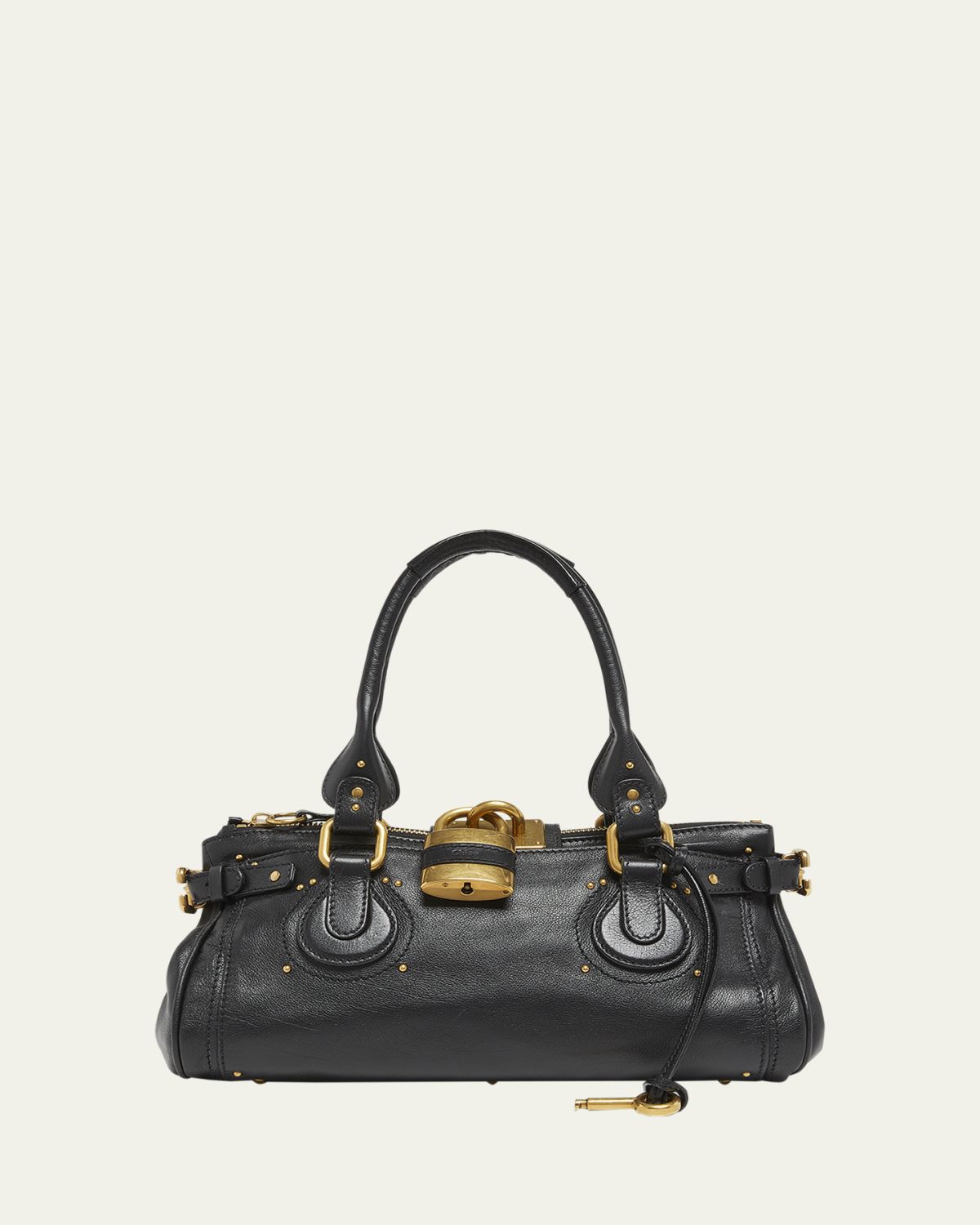 Chloe Paddington Padlock Shoulder Bag in Leather