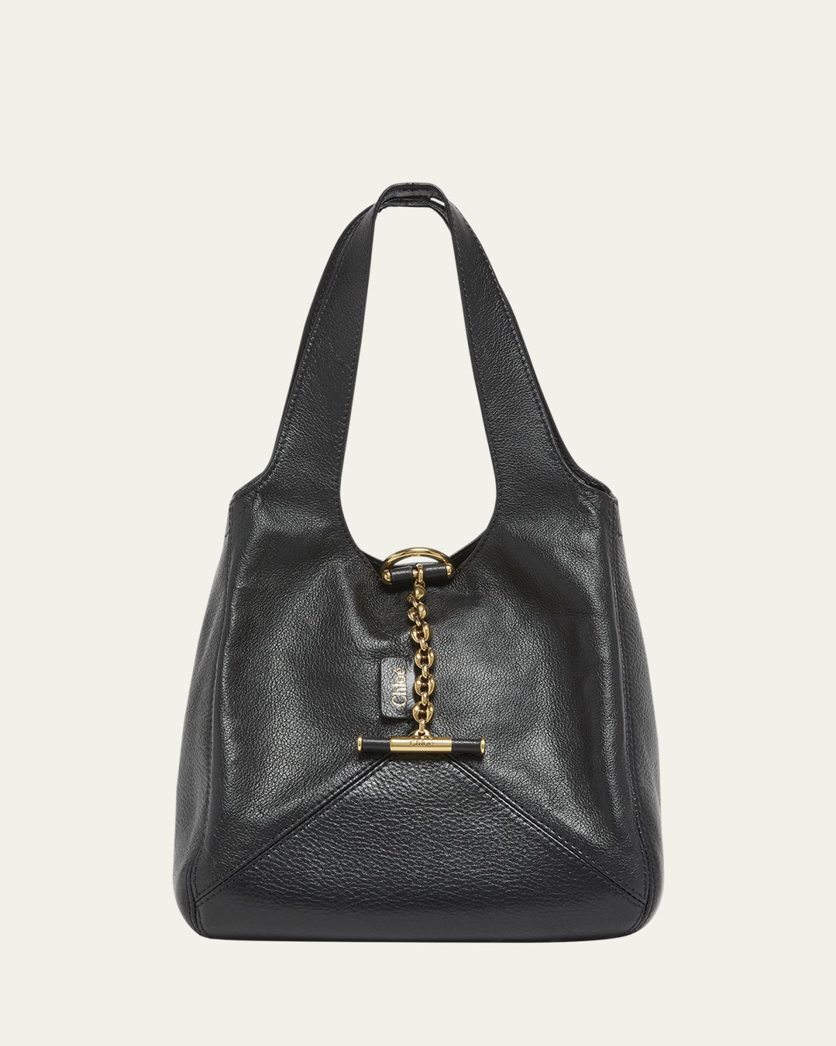 Chloe Balloon Small Top-Handle Bag in Leather