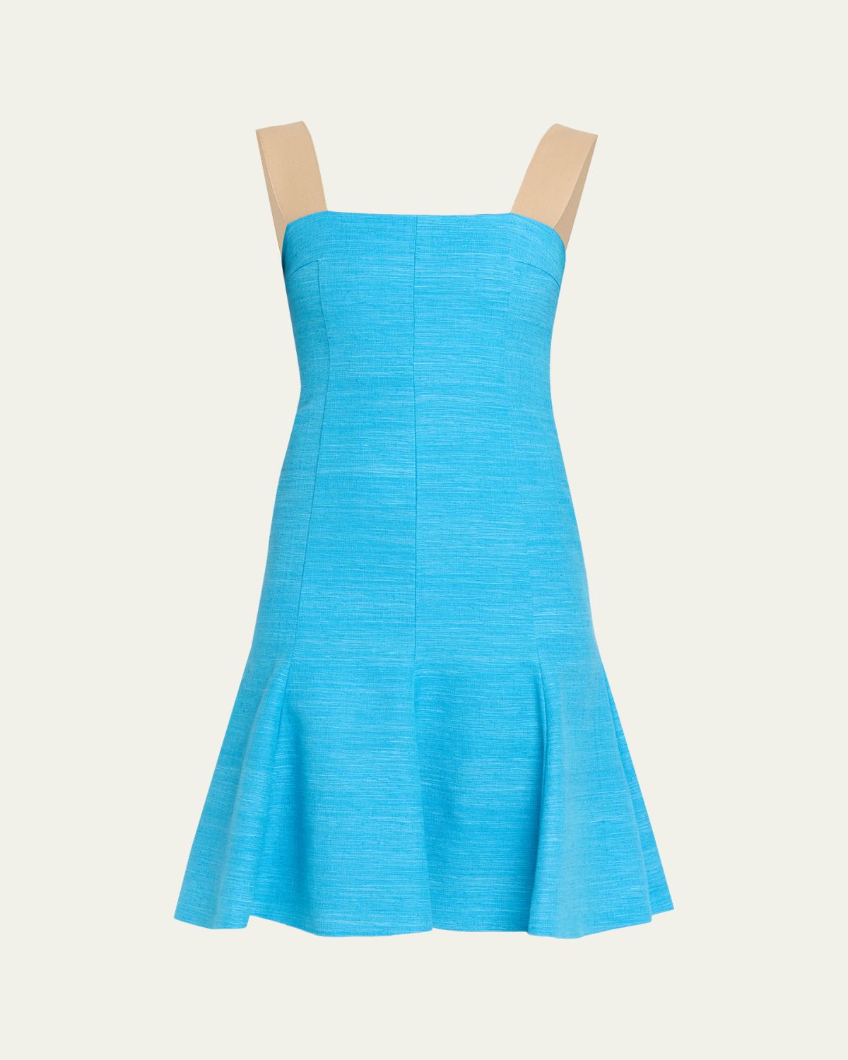 Akris punto Indian Silk Sleeveless Fit-&-Flare Dress