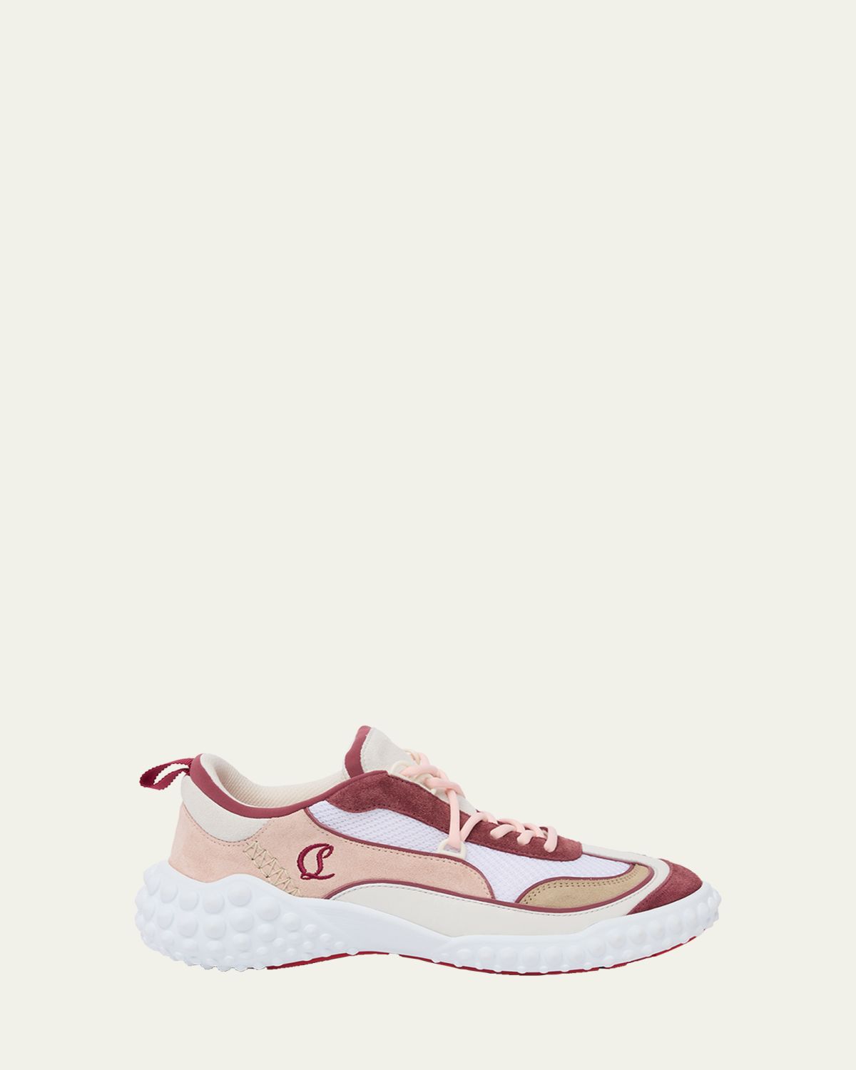 Christian Louboutin Mara Mixed Leather Runner Sneakers