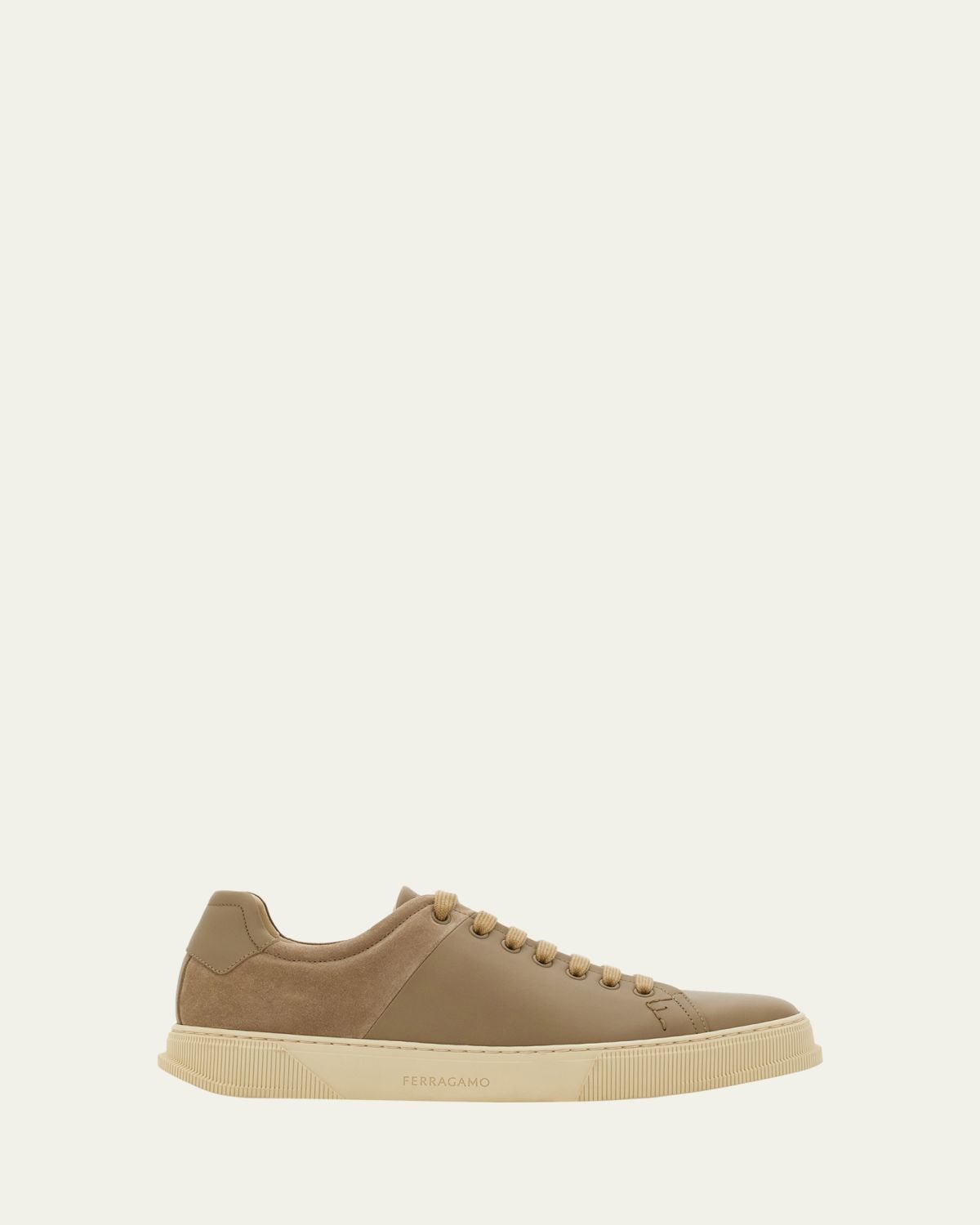 Ferragamo Men's Clayto Leather & Suede Sneakers