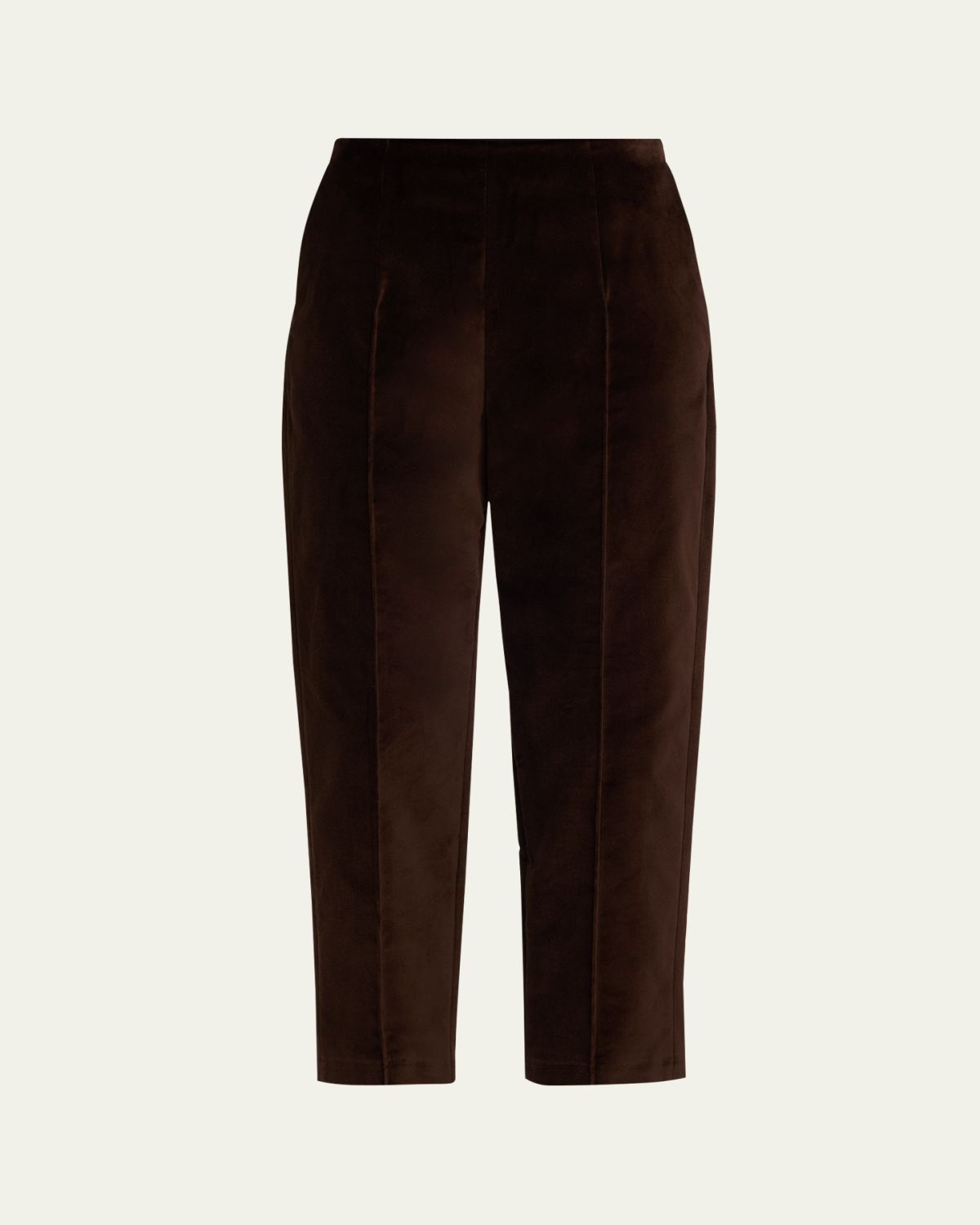 Marni Velvet Straight-Leg Ankle Pants