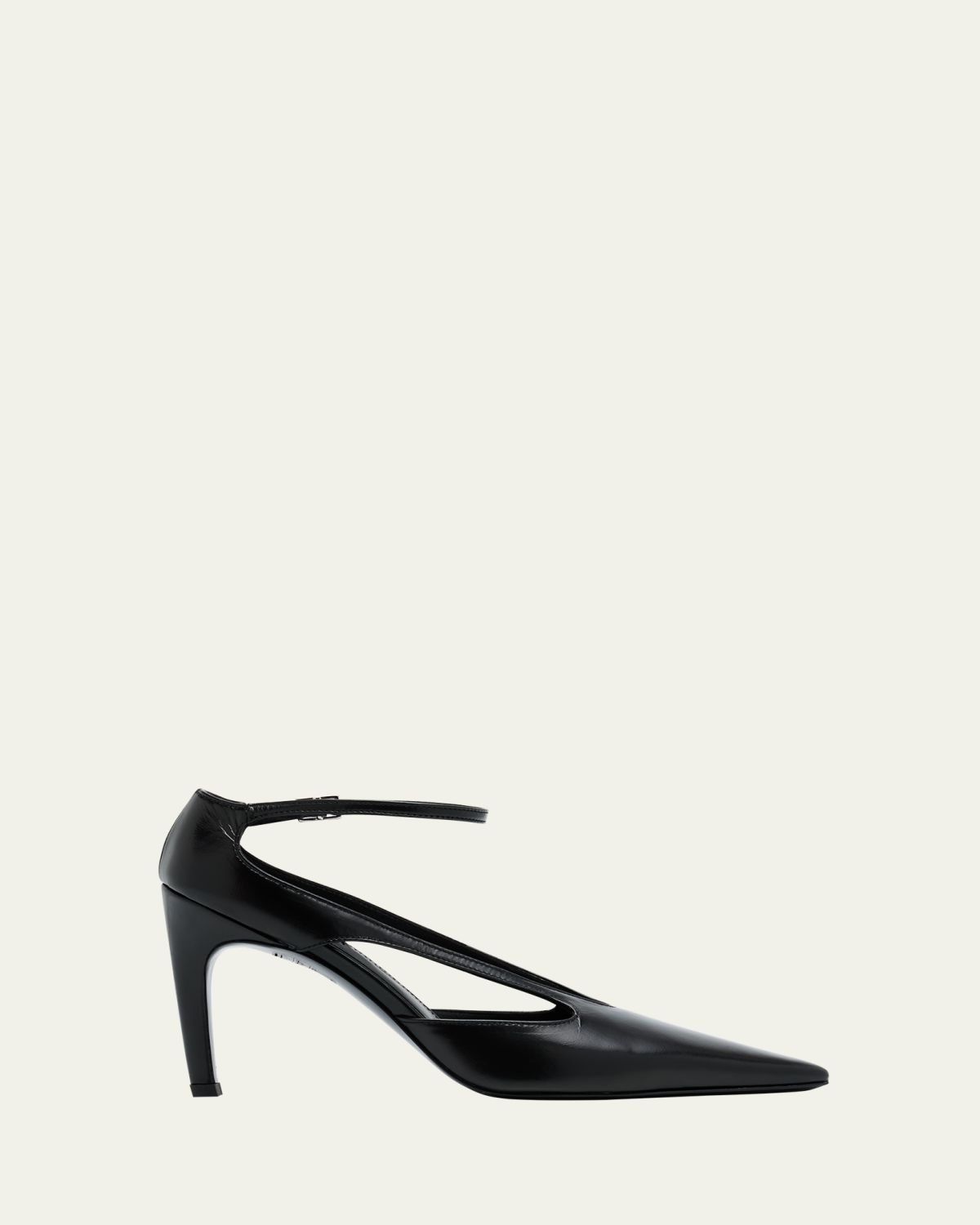 Toteme Cutout Leather Pointed-Toe Pumps