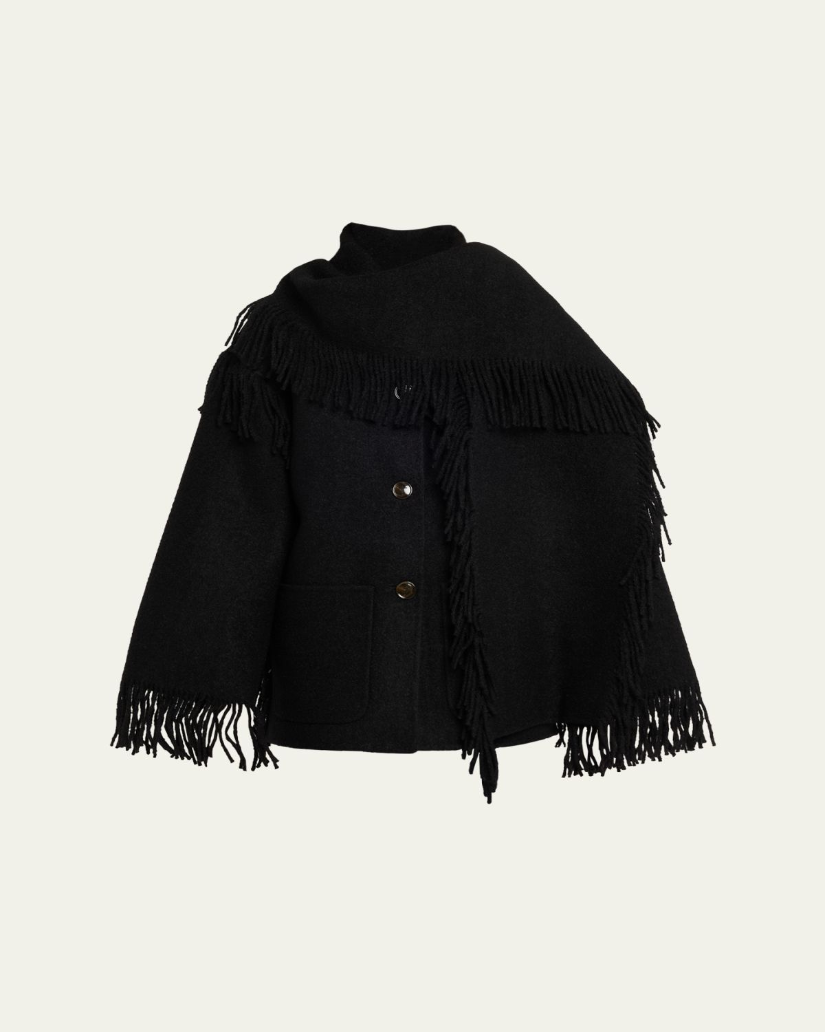 Toteme Fringed Scarf Jacket