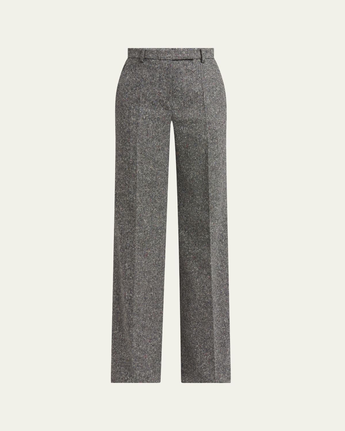 Valentino Garavani Wool Woven Flare Pants