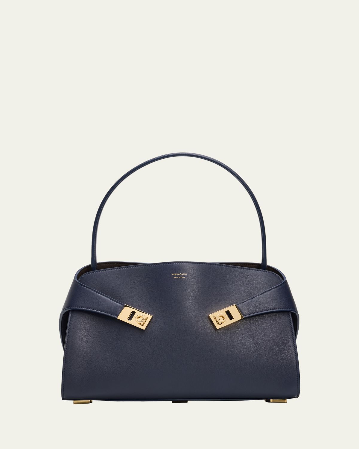 Ferragamo Hug Small Leather Top Handle Bag