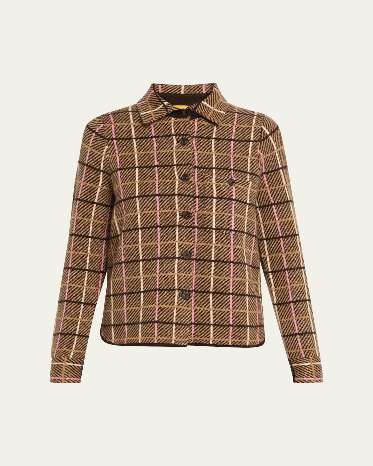 Guest in Residence Dylan Plaid Cashmere Shirt