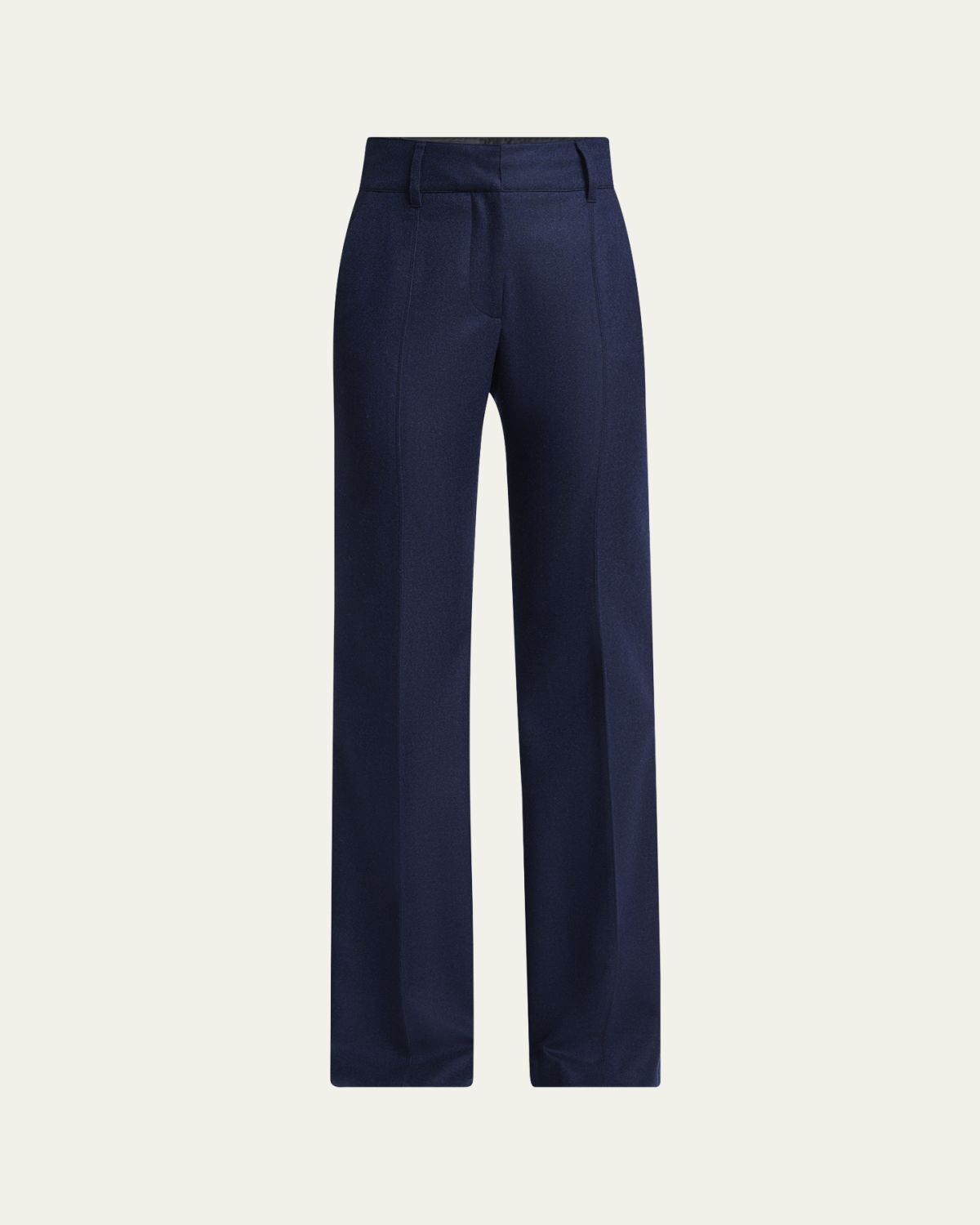 Gabriela Hearst Rhein Wool-Cashmere Flare Pants