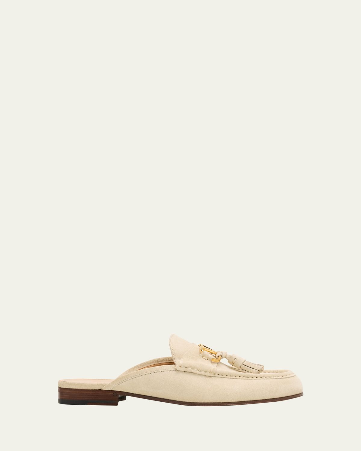 Valentino Garavani VLogo Signature Suede Loafer Mules | Thumbnail 8 Valentino Garavani VLogo Signature Suede Loafer Mules | Thumbnail 8