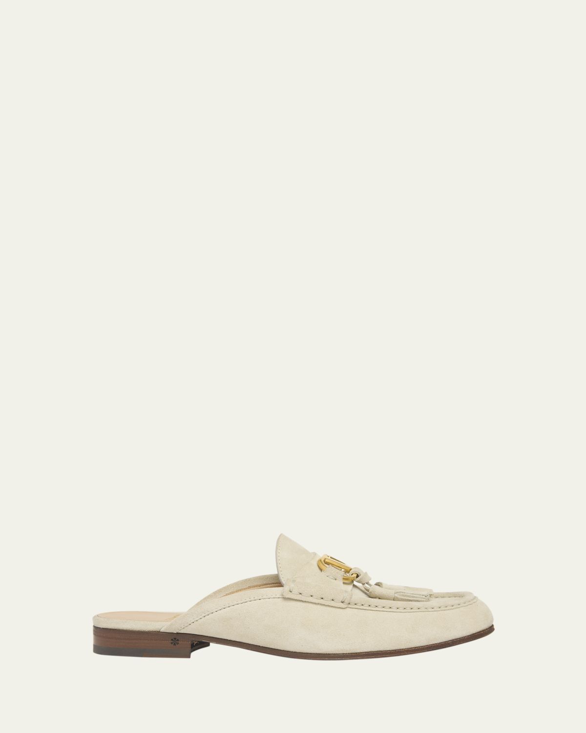 Valentino Garavani VLogo Signature Suede Loafer Mules