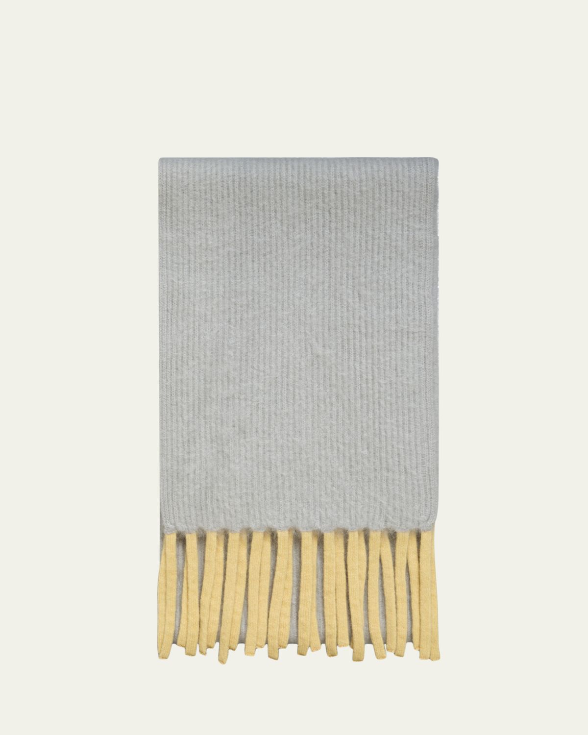 Akris Cloud Cashmere Rib Fringe Scarf | Thumbnail 4
