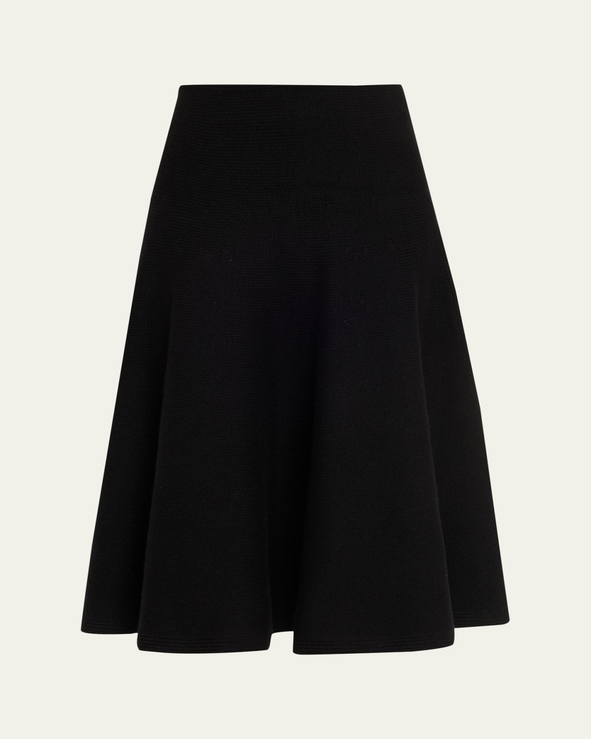 ALAIA Cashmere-Blend A-Line Knit Skirt