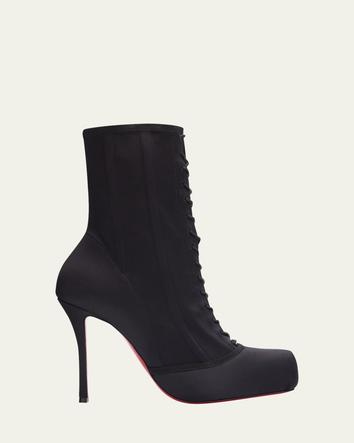 Christian Louboutin 100mm Pavlova Satin Booties