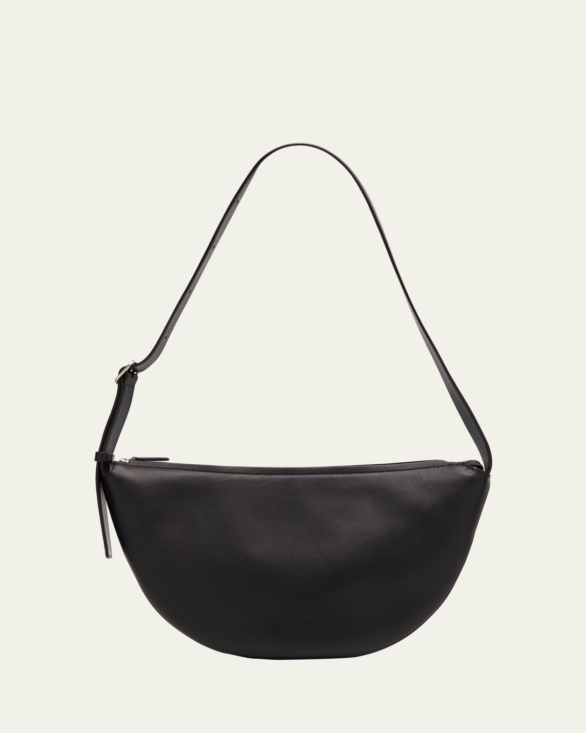 THE ROW Jouvette Crescent Shoulder Bag in Leather