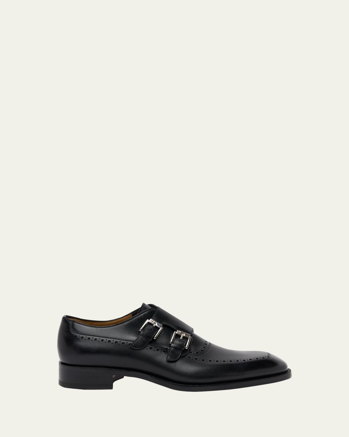 Christian Louboutin Men 's Sartok Leather Double-Monk Strap Loafers