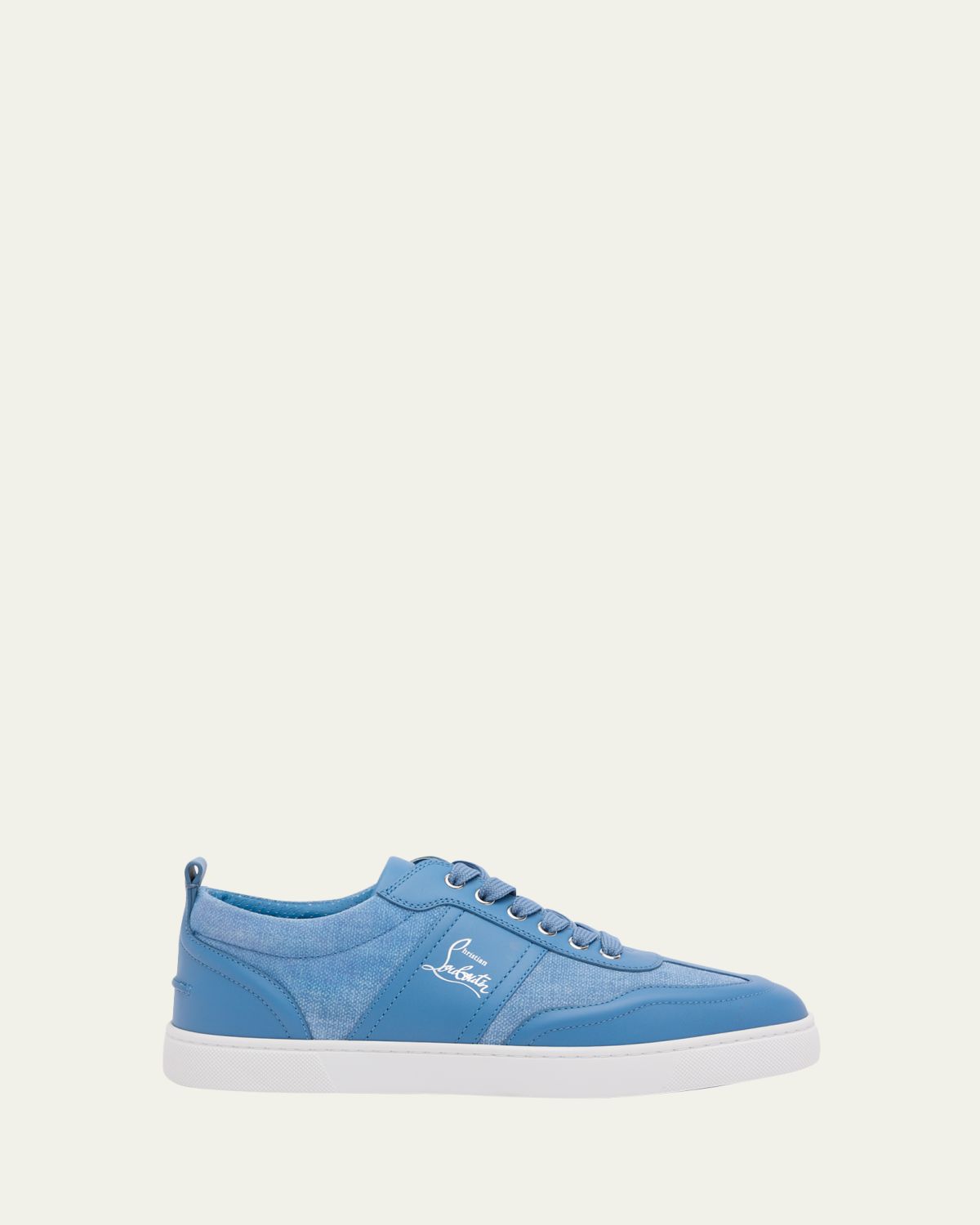 Christian Louboutin Men 's Retero Canvas and Leather Low-Top Sneakers