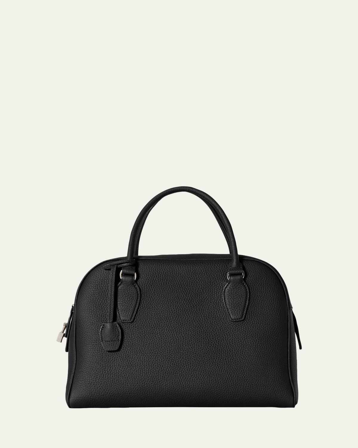 THE ROW India 12.00 Top-Handle Bowling Bag in Leather