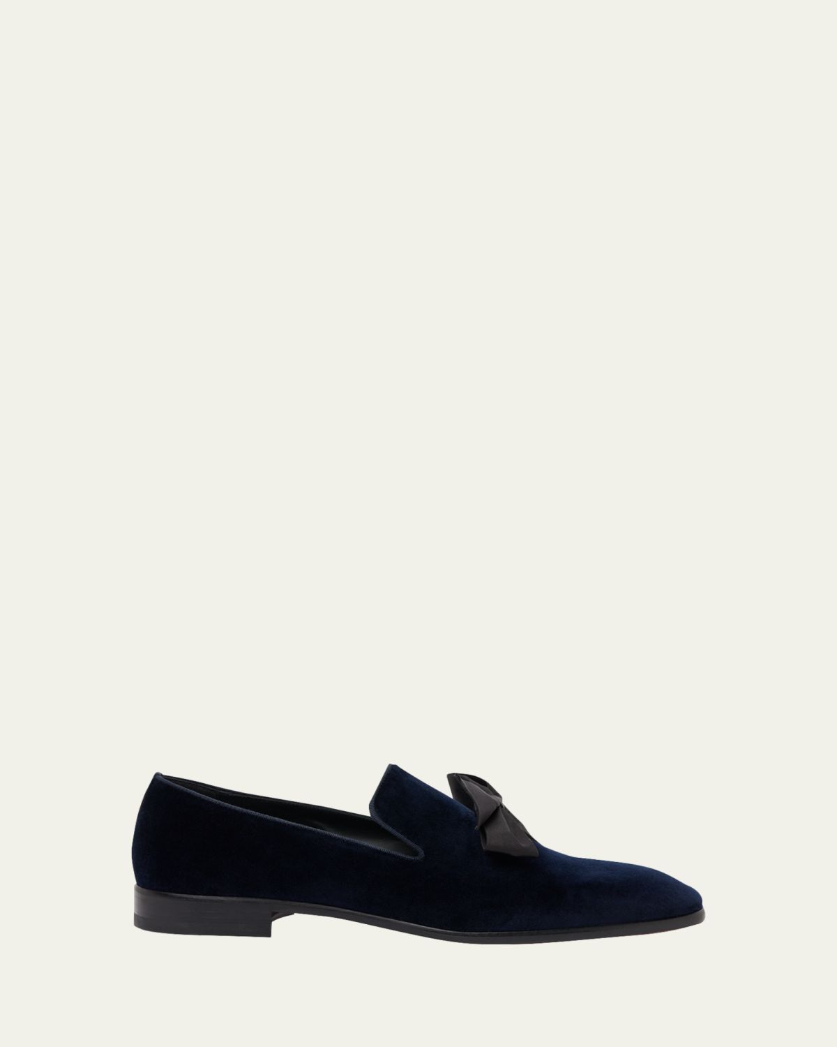 Christian Louboutin Men 's December First Silk Velvet Loafers