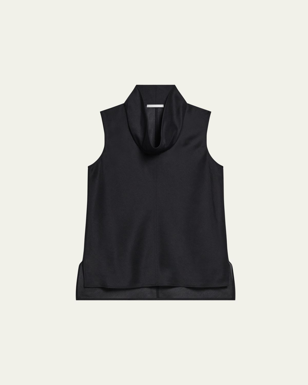 Helmut Lang Organza Cowl-Neck Shell Top