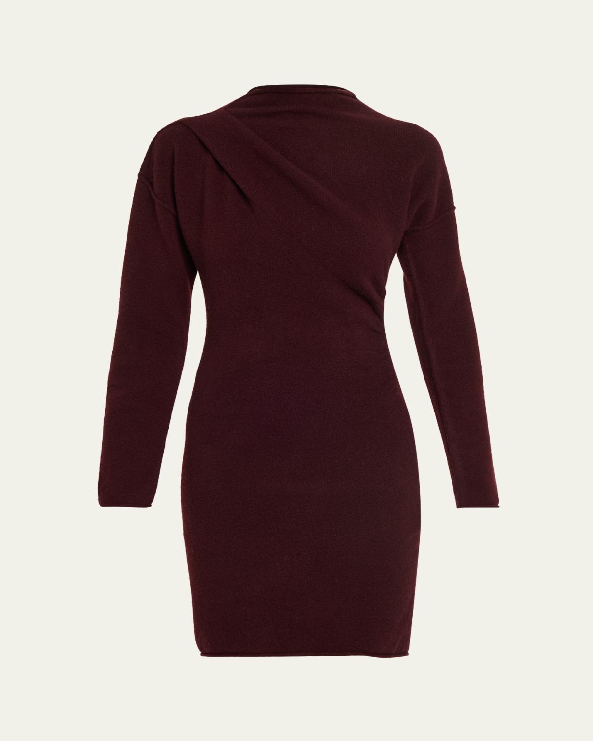Helmut Lang Slouchy Wool-Blend Mini Sweater Dress