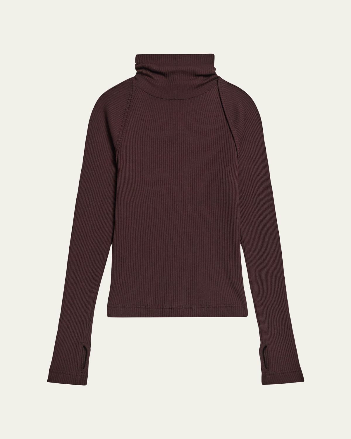 Helmut Lang Rib-Knit Shrug Turtleneck